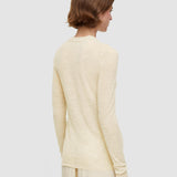 White Cashair Round Neck Jumper - Joseph