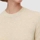 White Cashair Round Neck Jumper - Joseph