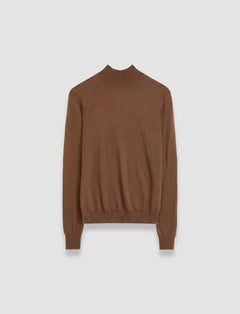 Brown Cashair High Neck Jumper - Joseph