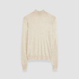 White Cashair High Neck Jumper - Joseph