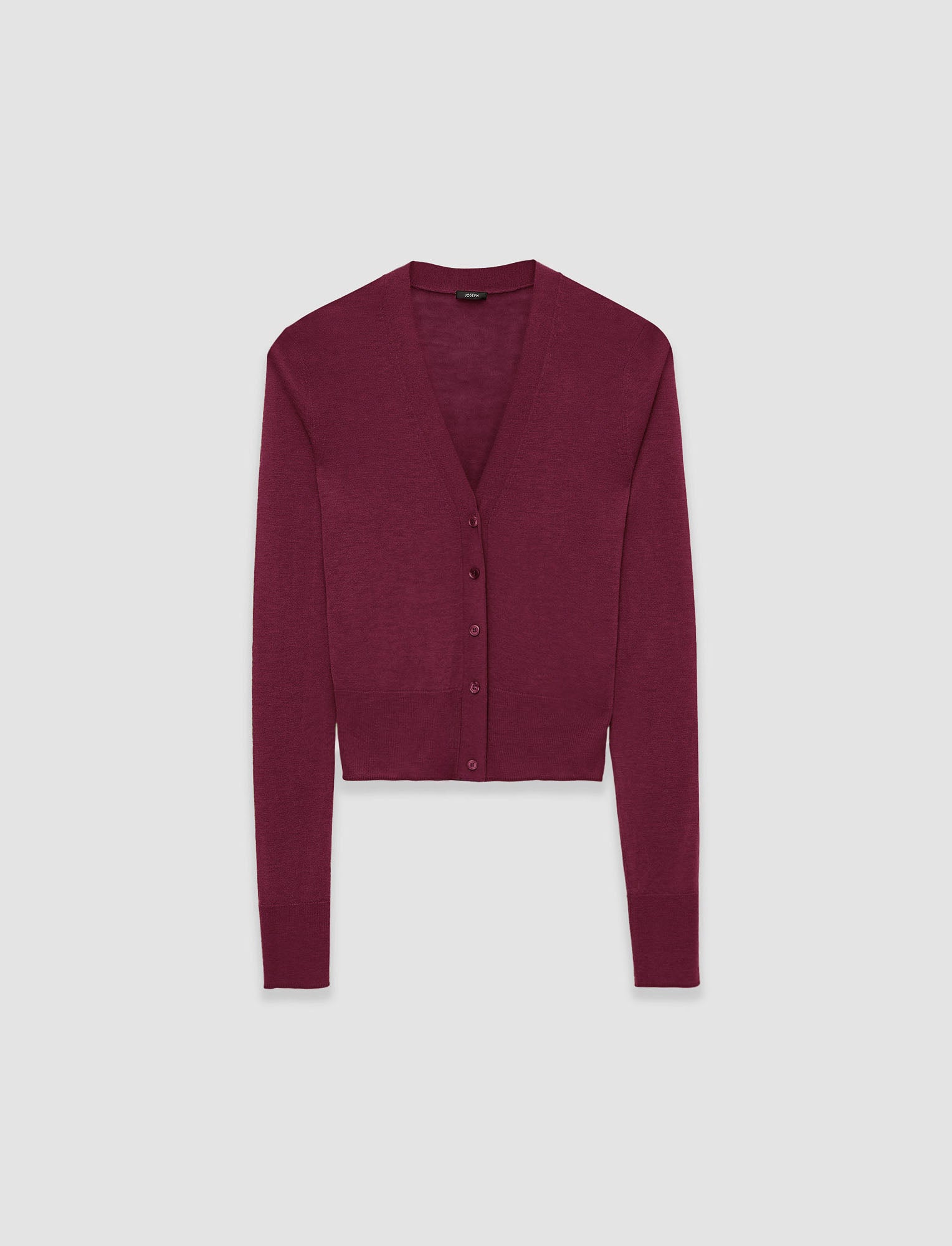 パープル-cashair-カーディガン-JOSEPH