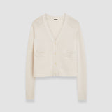 Beige Open Cashmere Cardigan - Joseph