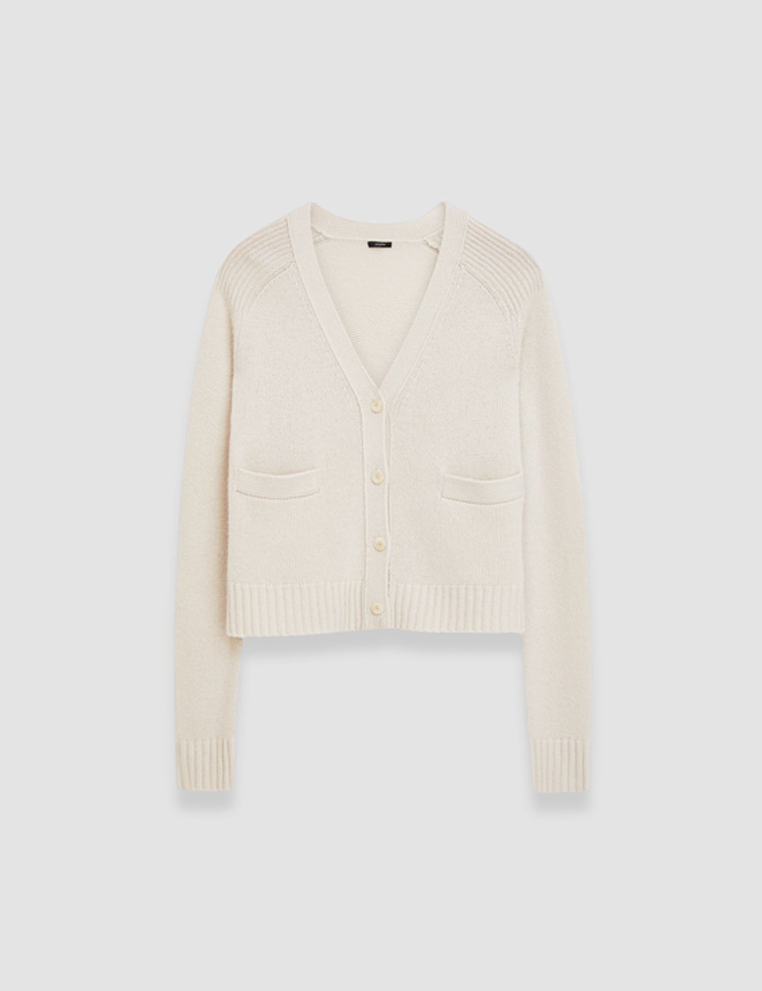 Beige Open Cashmere Cardigan - Joseph