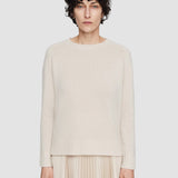 Beige Open Cashmere V Neck Jumper - Joseph