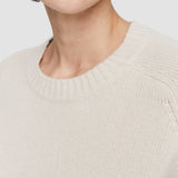 Beige Open Cashmere V Neck Jumper - Joseph