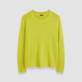 Green Open Cashmere Round Neck Jumper - Joseph