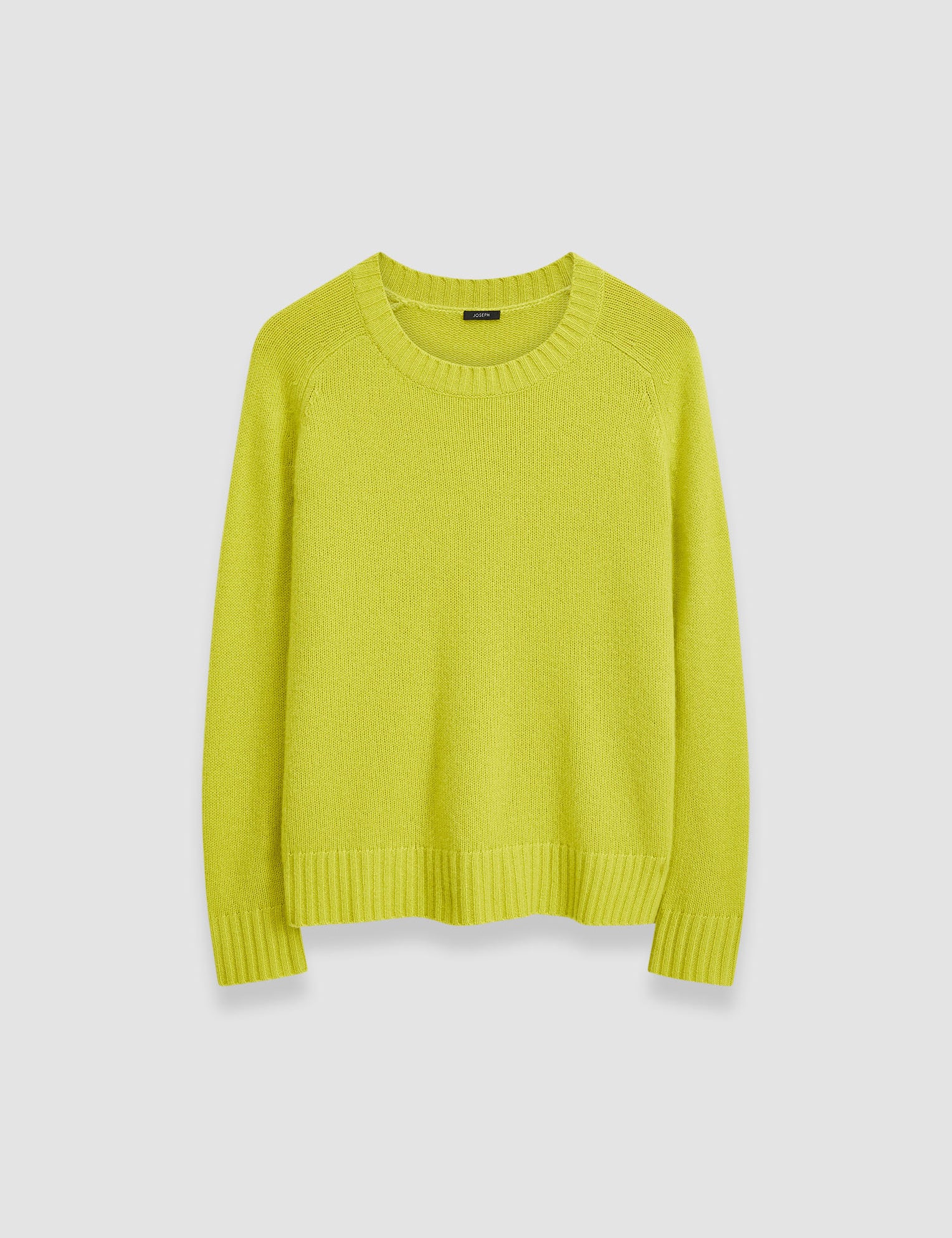 Green Open Cashmere Round Neck Jumper - Joseph