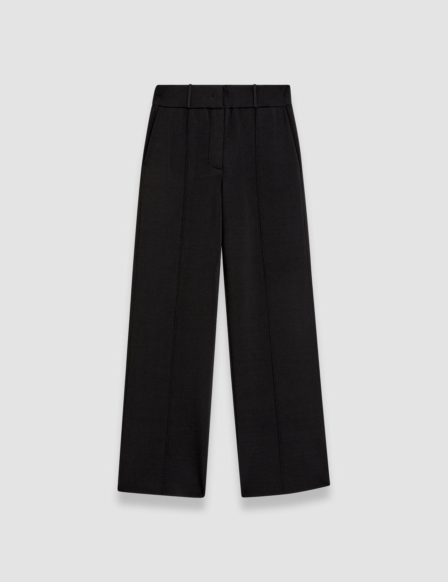 Black Milano Knit Stretch Trousers - Joseph