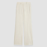 White Milano Knit Stretch Trousers - Joseph