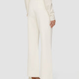 White Milano Knit Stretch Trousers - Joseph