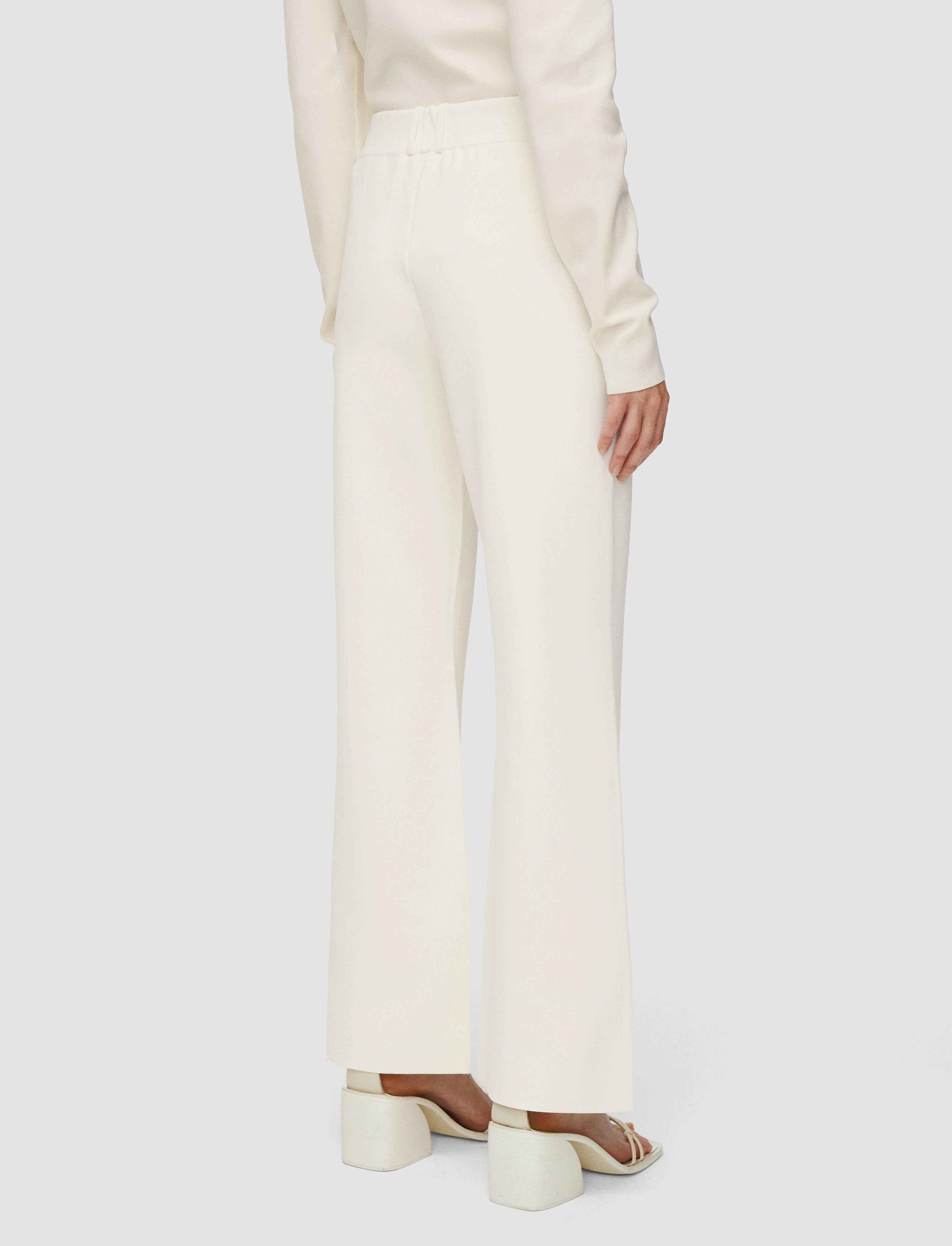 white-milano-knit-stretch-trousers-JOSEPH