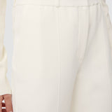 White Milano Knit Stretch Trousers - Joseph