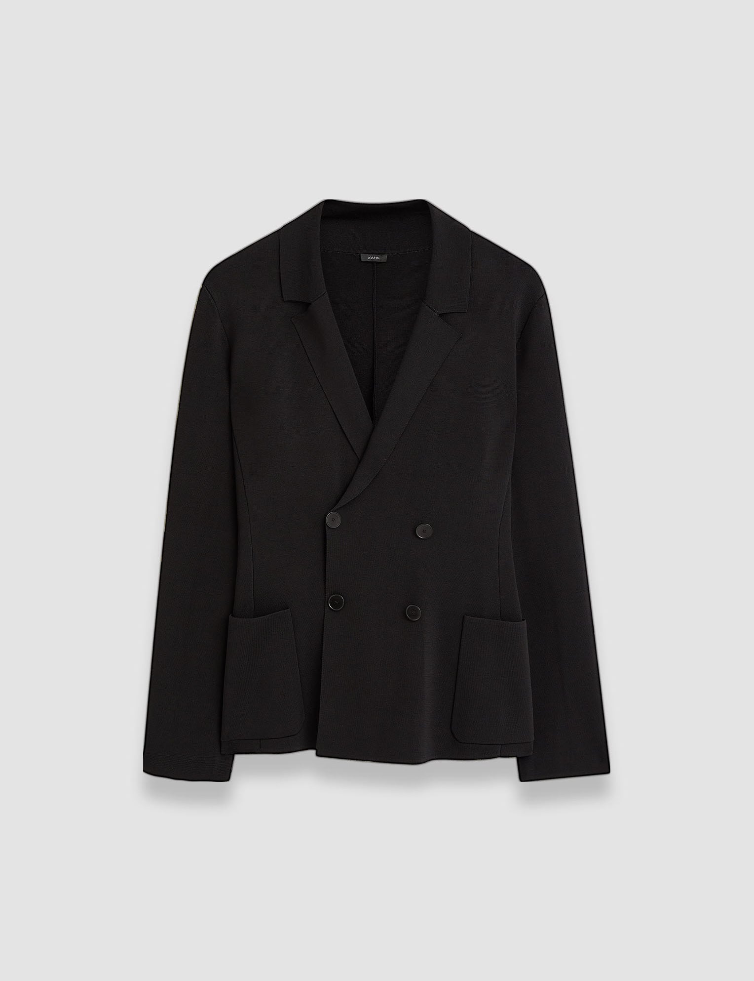 Black Milano Knit Stretch Jacket - Joseph