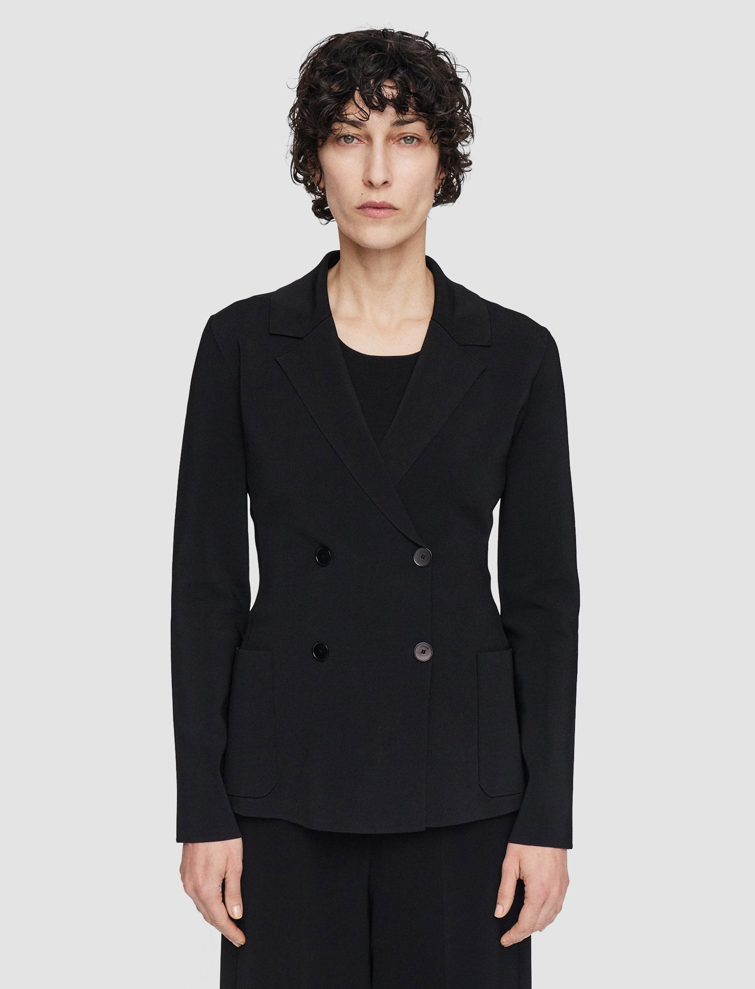 black-milano-knit-stretch-jacket-JOSEPH