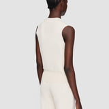 White Milano Knit Stretch Vest - Joseph