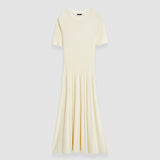 White Merino Rib Dress - Joseph