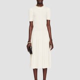 White Merino Rib Dress - Joseph