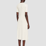 White Merino Rib Dress - Joseph