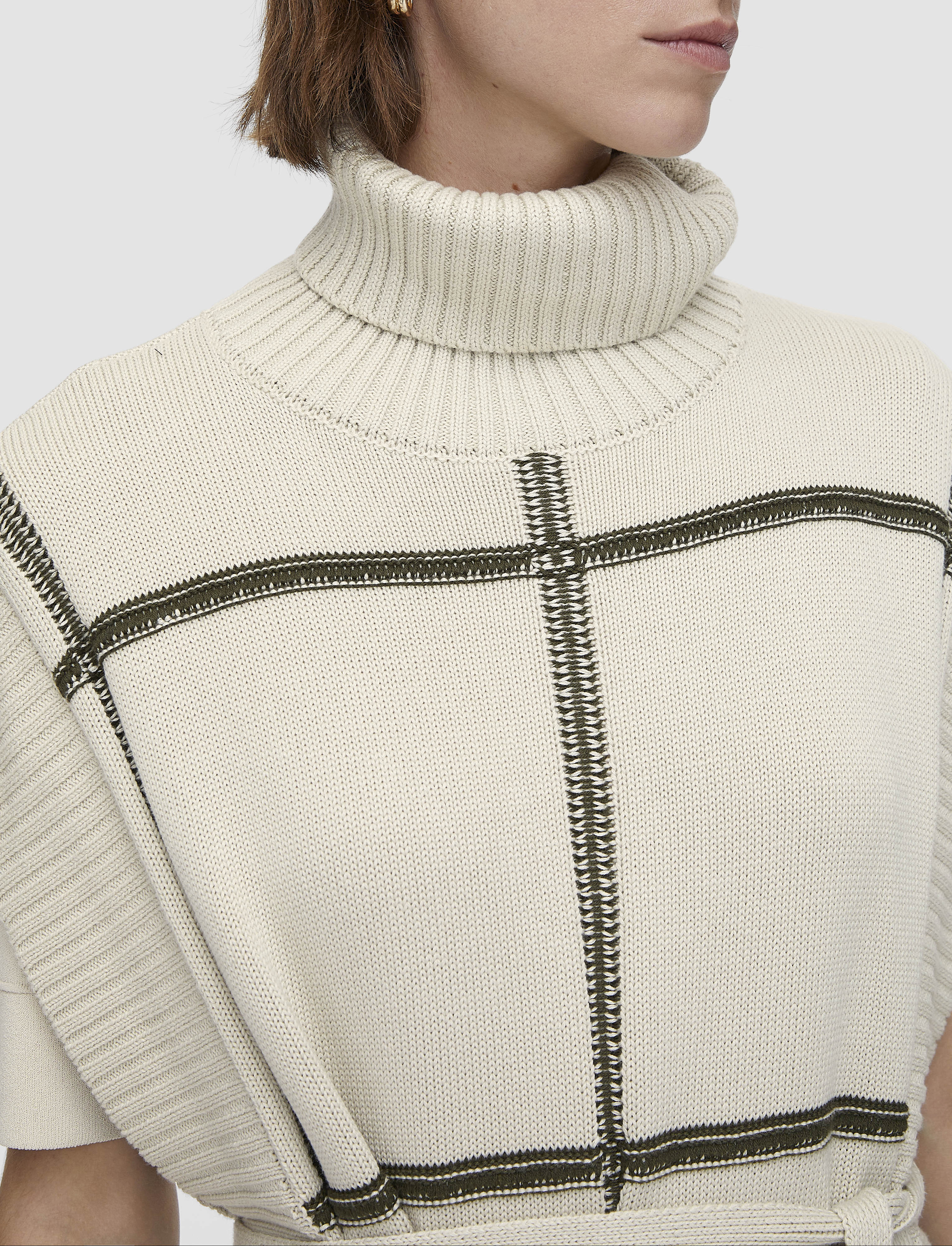 white-grid-cotton-silk-poncho-JOSEPH