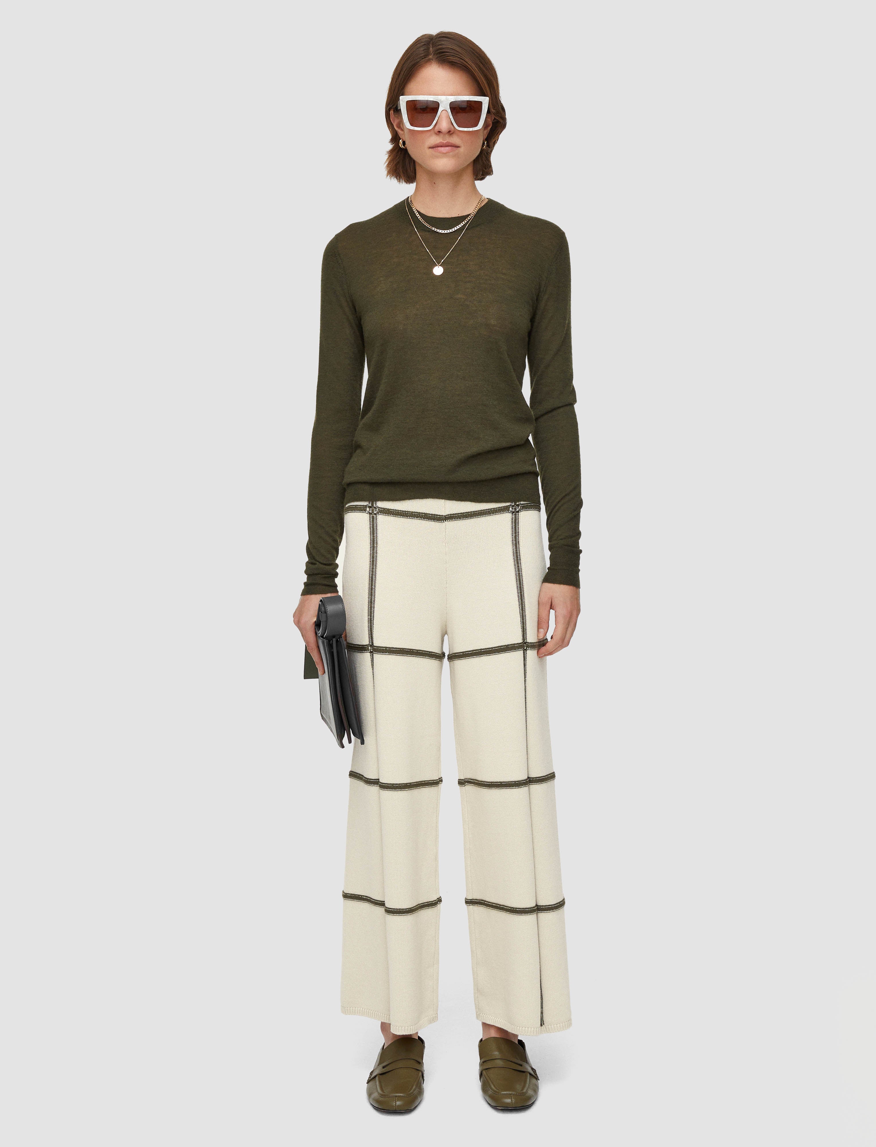 white-grid-cotton-silk-culottes-JOSEPH