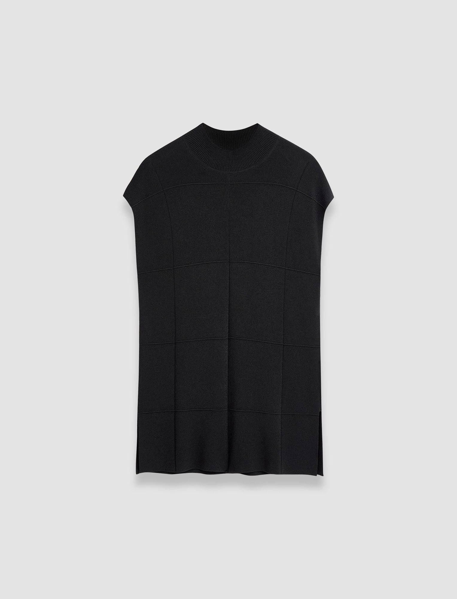 black-grid-viscose-knitted-tank-top-JOSEPH