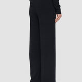 Black Grid Viscose Knitted Trousers - Joseph