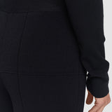 Black Grid Viscose Knitted Trousers - Joseph