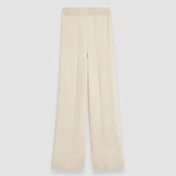 Beige Grid Viscose Knitted Trousers - Joseph