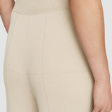 Beige Grid Viscose Knitted Trousers - Joseph