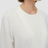 White Wool Silk Long Cardigan - Joseph