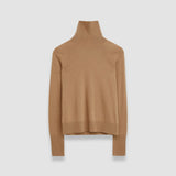 Beige Light Pure Cashmere High Neck Jumper - Joseph