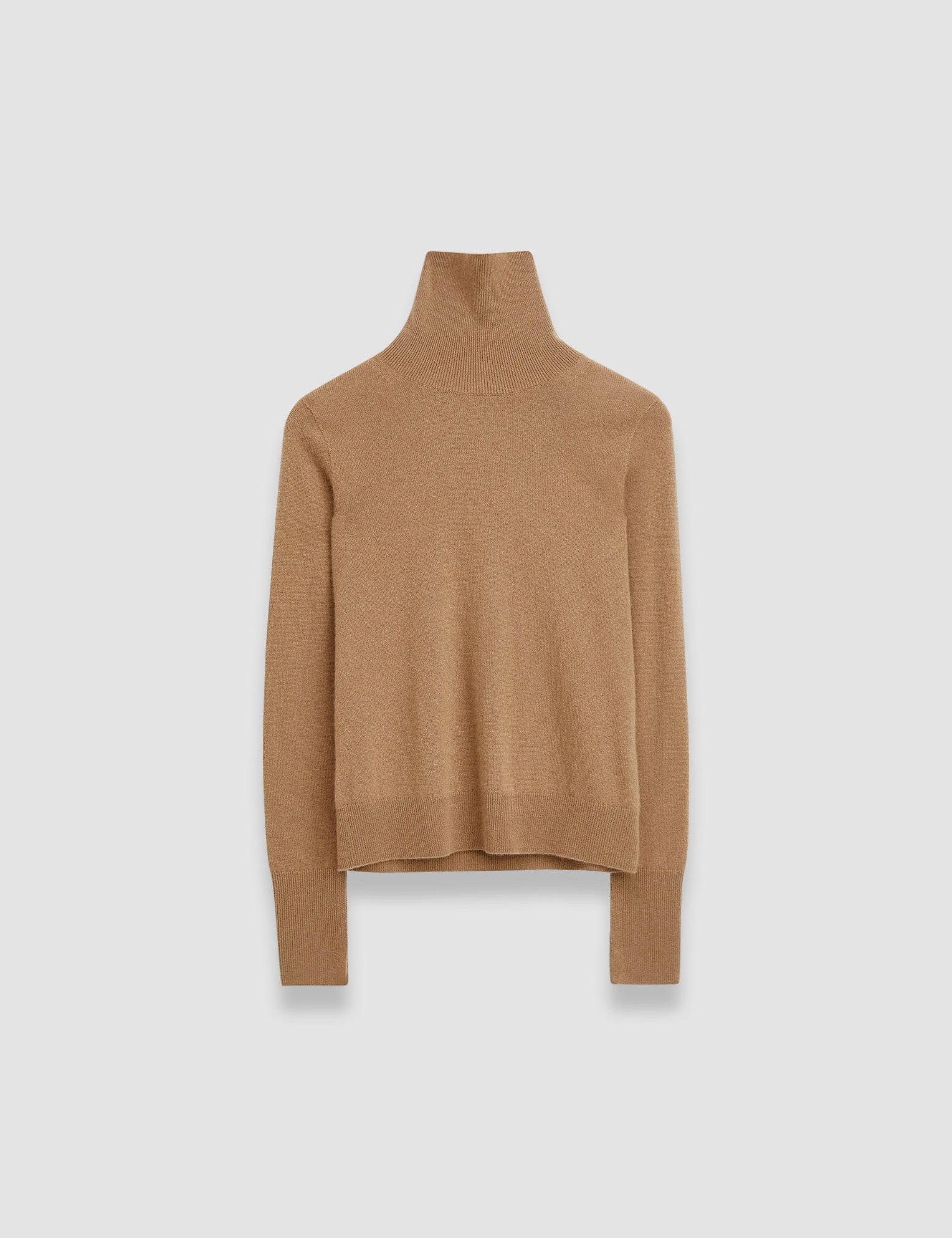 Beige Light Pure Cashmere High Neck Jumper - Joseph