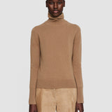 Beige Light Pure Cashmere High Neck Jumper - Joseph