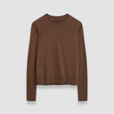 Brown Light Pure Cashmere Round Neck Jumper - Joseph