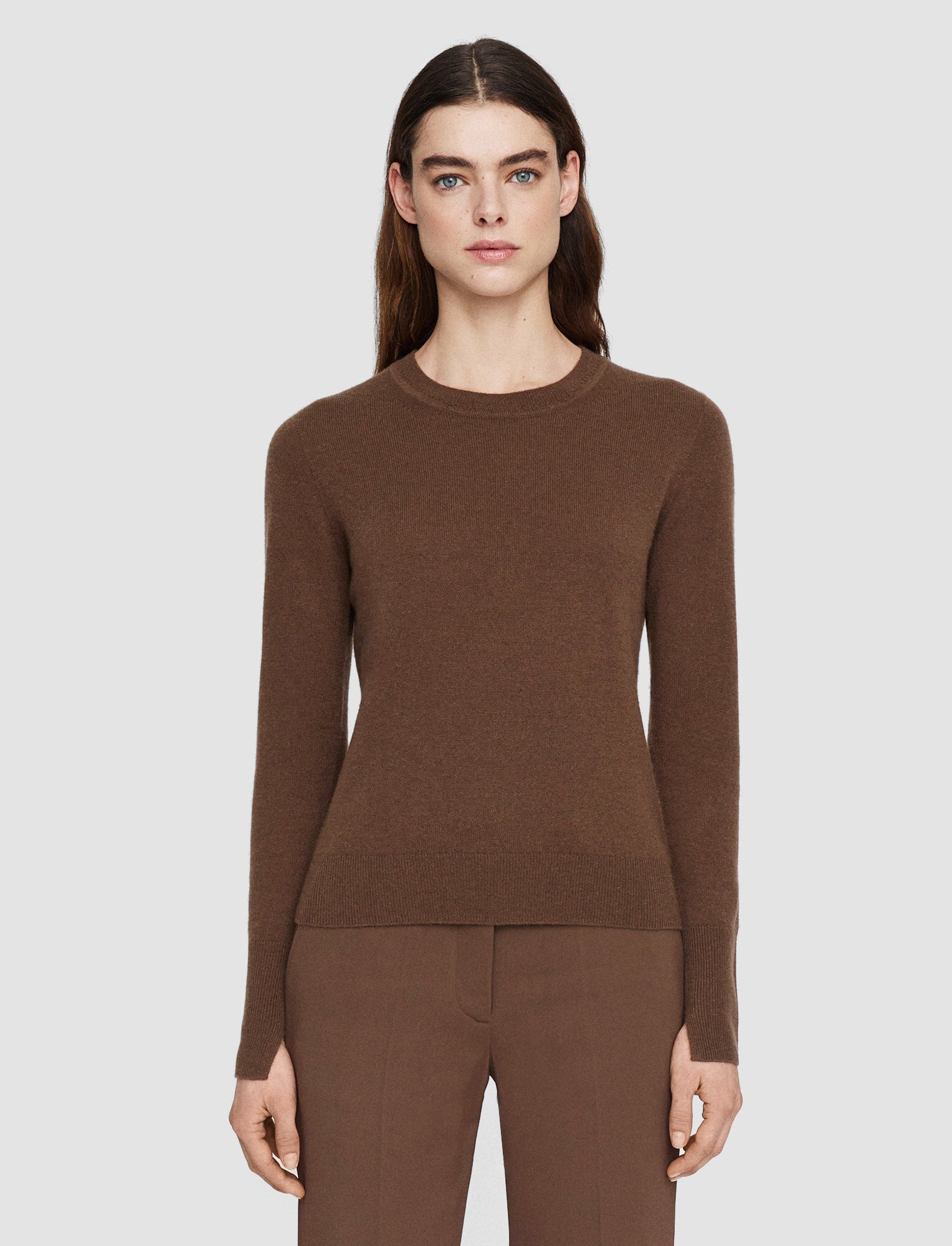 brown-light-pure-cashmere-round-neck-jumper-JOSEPH