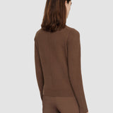 Brown Light Pure Cashmere Round Neck Jumper - Joseph