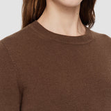 Brown Light Pure Cashmere Round Neck Jumper - Joseph