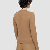 Beige Light Pure Cashmere Round Neck Jumper - Joseph