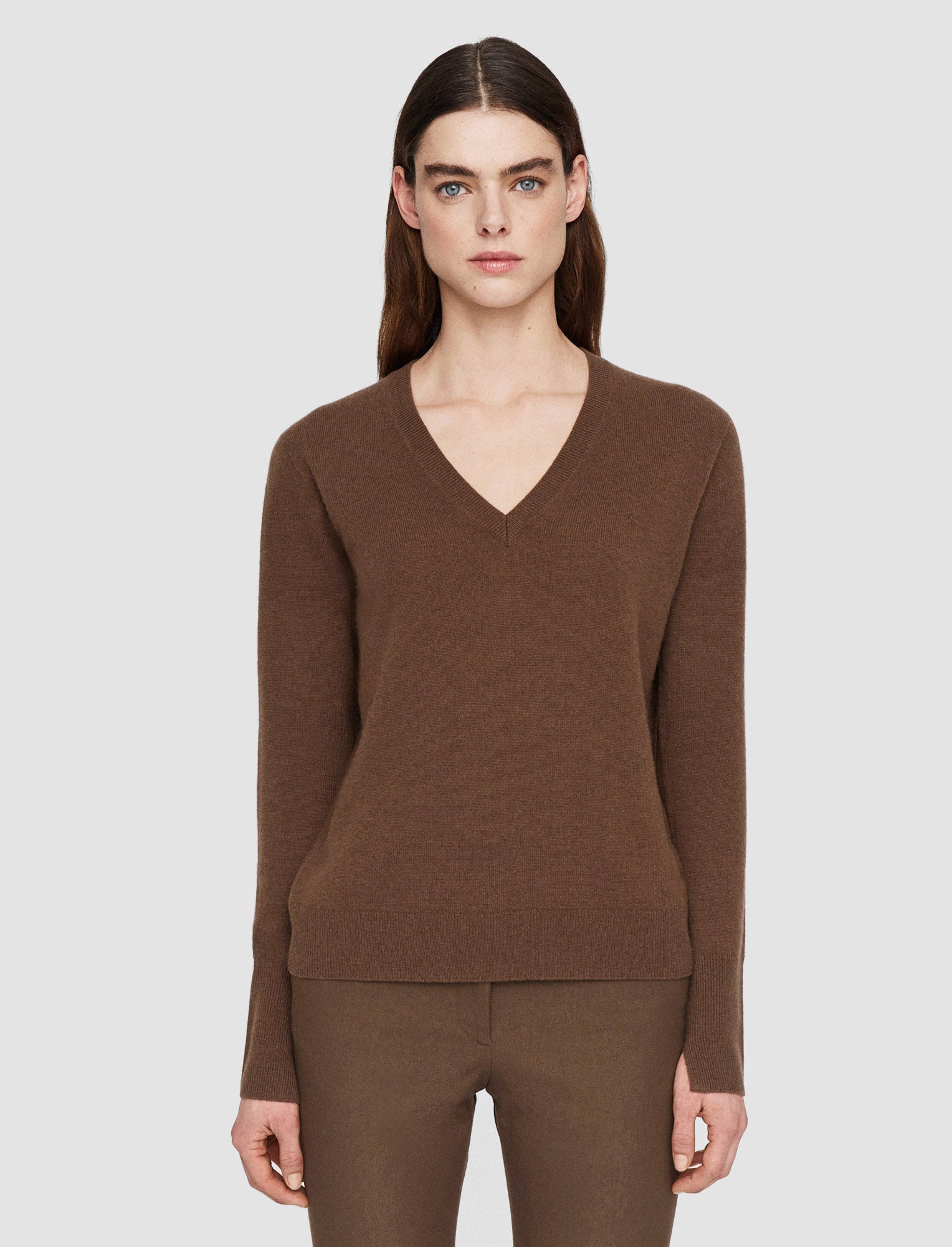 brown-light-pure-cashmere-v-neck-jumper-JOSEPH