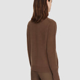 Brown Light Pure Cashmere V Neck Jumper - Joseph