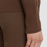 Brown Light Pure Cashmere V Neck Jumper - Joseph