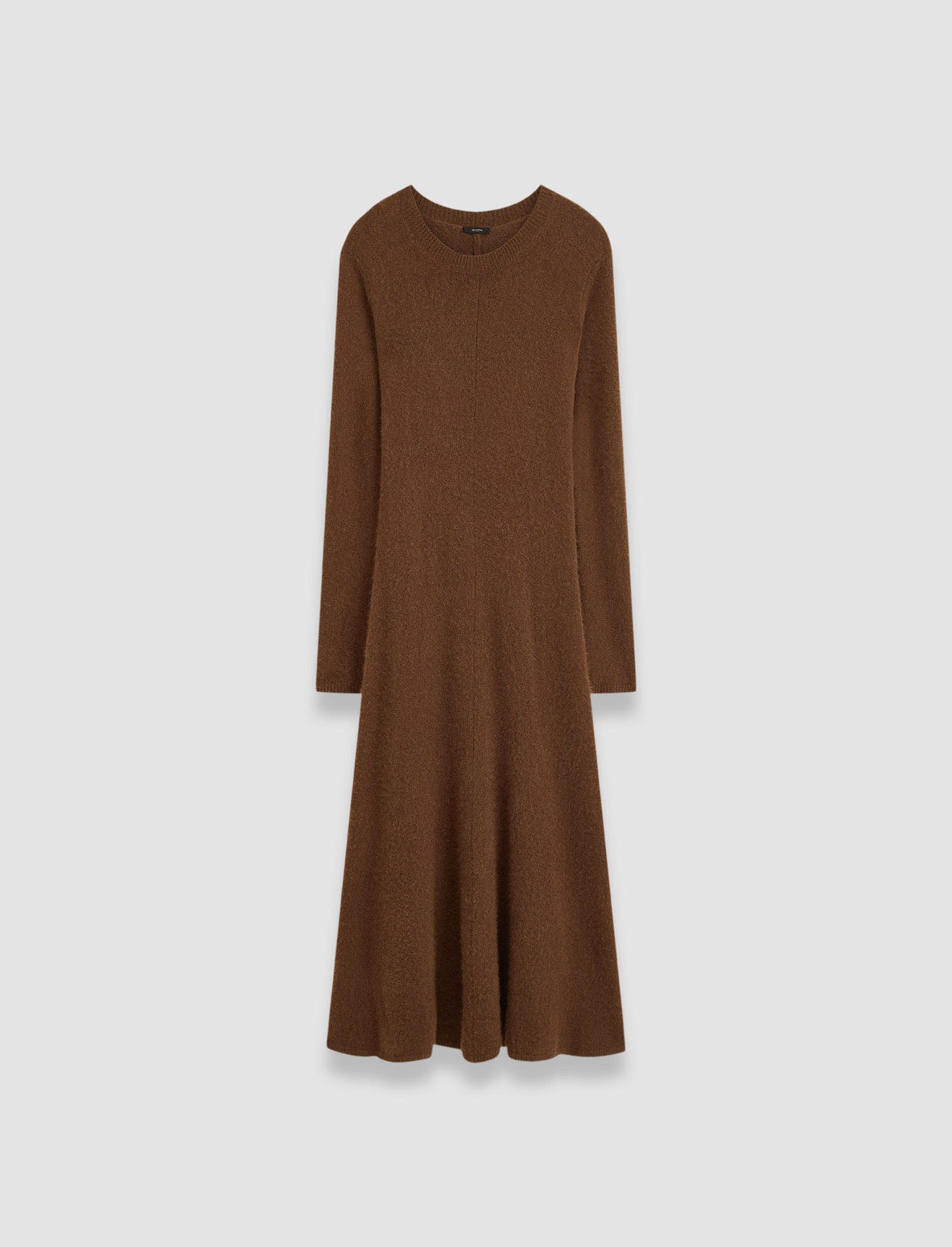 brown-brushed-cashmere-dress-JOSEPH