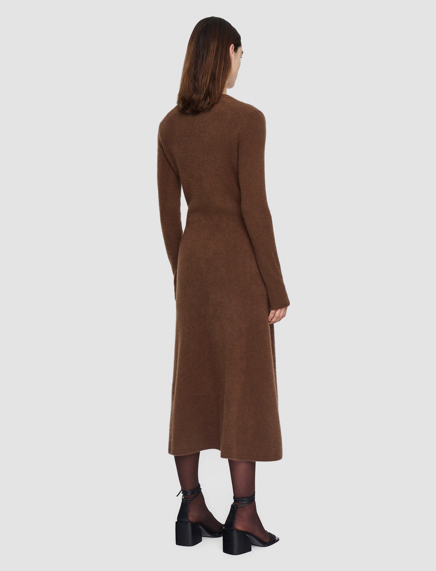 brown-brushed-cashmere-dress-JOSEPH