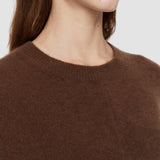 Brown Brushed Cashmere Dress - Joseph