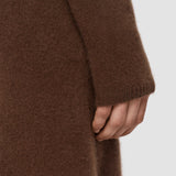 Brown Brushed Cashmere Dress - Joseph