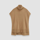 Beige Soft Wool Poncho - Joseph