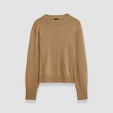 Beige Soft Wool Round Neck Jumper - Joseph