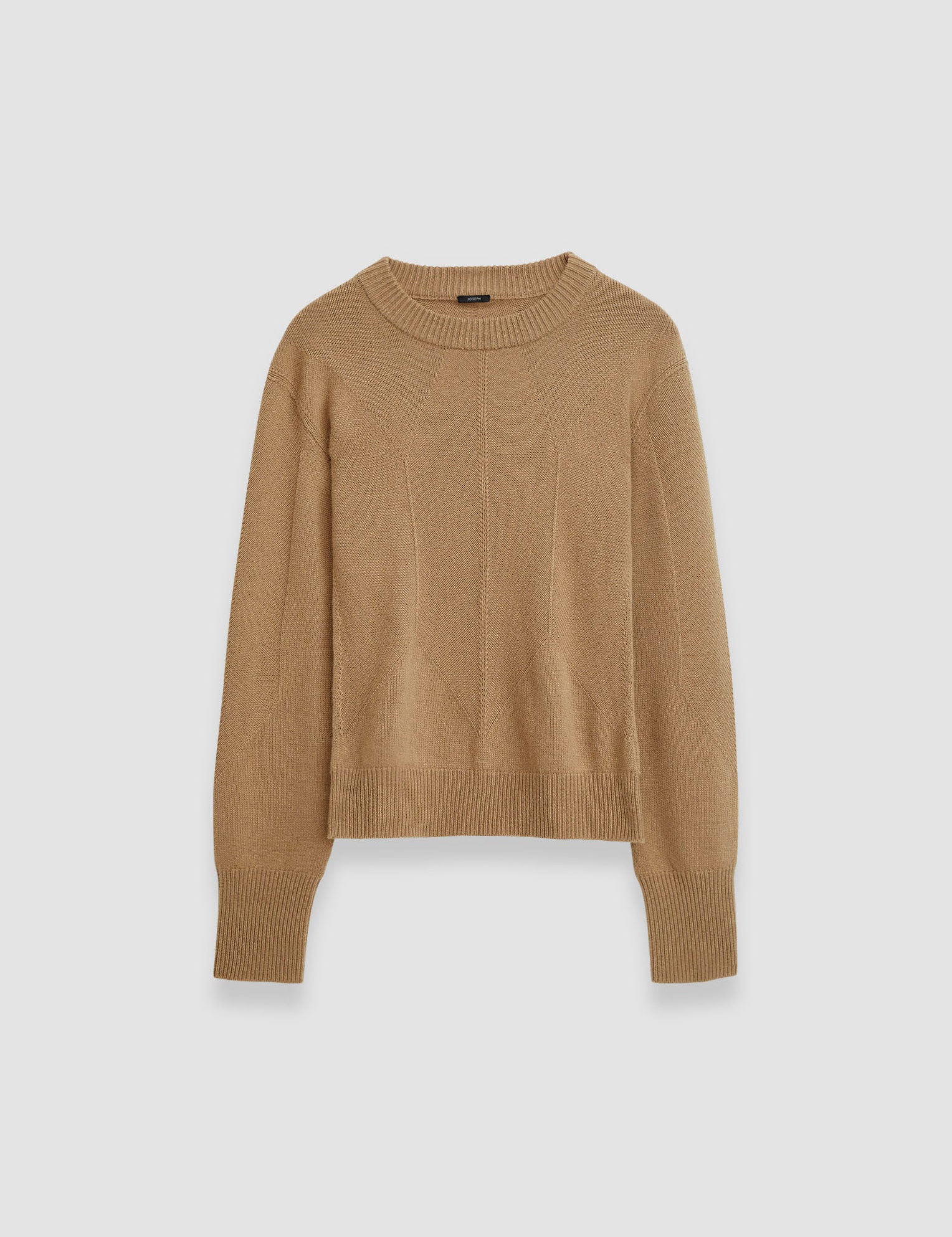 Beige Soft Wool Round Neck Jumper - Joseph