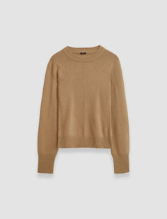 Beige Soft Wool Round Neck Jumper - Joseph