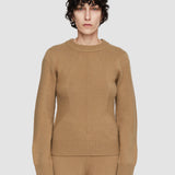 Beige Soft Wool Round Neck Jumper - Joseph